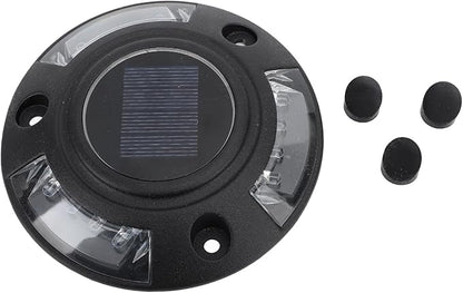 Fafeicy Solar Driveway Marker Light Aluminium Alloy Solar Powered Outdooor IP68 LED Road Studs Lamp for Sidewalk Pathway (Red Light)