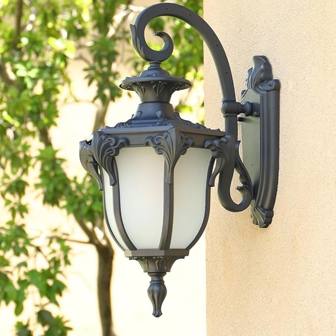 European Garden Wall Light, E26 Outdoor Waterproof s Lamp, New l Die- AlumiExpression artistique m, Ip65 Corridor Door Mounted Lighting Sconces Bronze Color