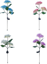 Solar Outdoor Lights, Hydrangea Garden Lights, Waterproof Garden Lawn Lamps, Inserted Flower LED Light for Yard | Lumora