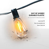 Achin 100FT Outdoor String Lights LED Dimmable Patio Lights String Waterproof with 50+3 Shatterproof Bulbs ST38 | Lumora