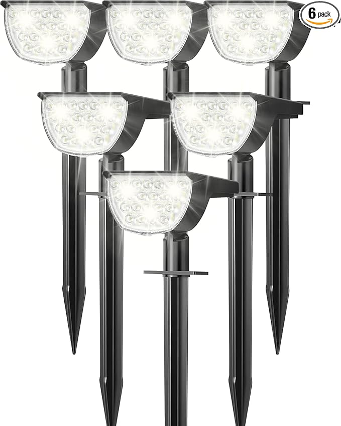 Solar Lights Outdoor Waterproof IP65, Solar Powered 76 LED 3 Lighting Modes Solar Spot Lights Outdoor for Yard | Lumora