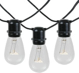 Novelty Lights 37.5 Feet, 25 in-Line E26 Sockets, S14 String Light Set with Clear Incandescent Bulbs, Heavy Duty | Lumora