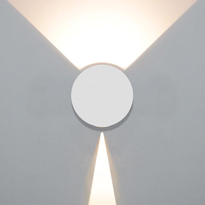 Kawell 8W Modern LED Wall Sconce Light Up Down Waterproof Outdoor Wall Lamp Indoor Hardwired for Bedroom Bathroom | Lumora