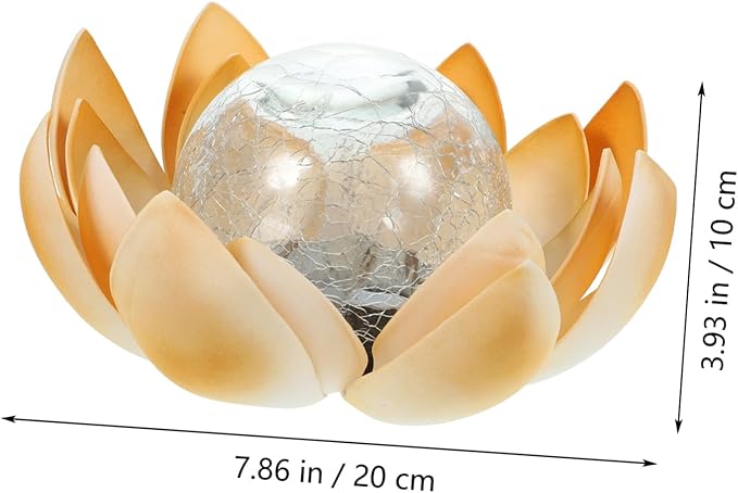 LIFKOME Solar Lotus Lantern Led Garden Lights Solar Pathway Lights Landscape Outdoor | Lumora