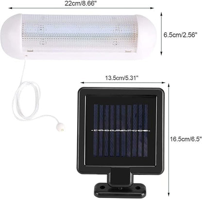 Solar Powered Shed Light Rechargeable Split with On Off Switch Indoor Solar Lights for Sheds Inside Solar Powered Lights for Garden, Greenhouse, Corridor