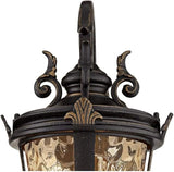 John Timberland Marseille Rustic Industrial Outdoor Wall Light Fixture Veranda Bronze Scroll 21 1/2" Champagne | Lumora