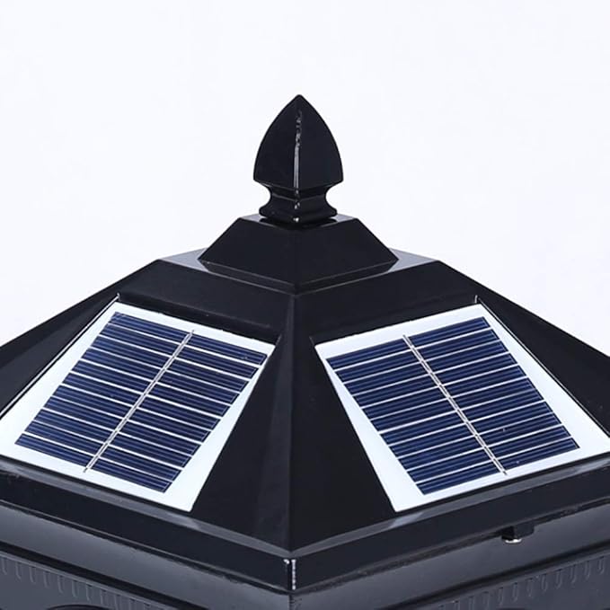 Outdoor Lamp Post Light Post Lights Outdoor,IP55 Retro Solar Outdoor Waterproof Garden Lighting Aluminum Metal | Lumora