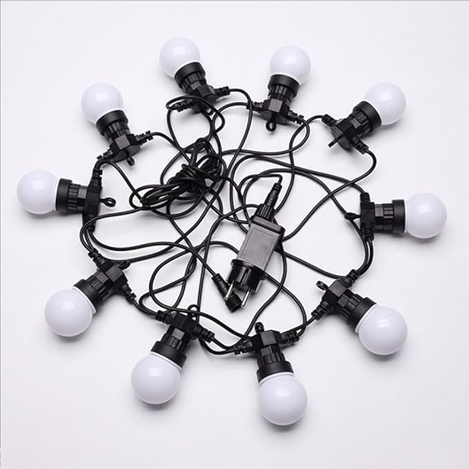 Outdoor String Lights Indoor, 66 FT LED Patio String Lights with 40 Shatterproof Edison Bulbs, Connectable | Lumora