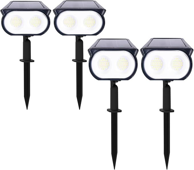 Anern Solar Lights Outdoor Waterproof IP68, 52 LED 2 Lighting Modes Solar Spot Lights Outdoor Yard Garden Landscape | Lumora
