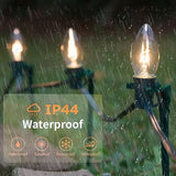 SUNSGNE C9 Clear Christmas Lights 25Ft Outdoor Christmas String Lights with 26 Clear Light Bulbs for Outdoor Patio | Lumora