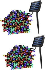 Uonlytech 2 Sets 10M Waterproof Solar LED String Lights 100 LED Outdoor Fairy Lights for Garden Trees Decor | Lumora