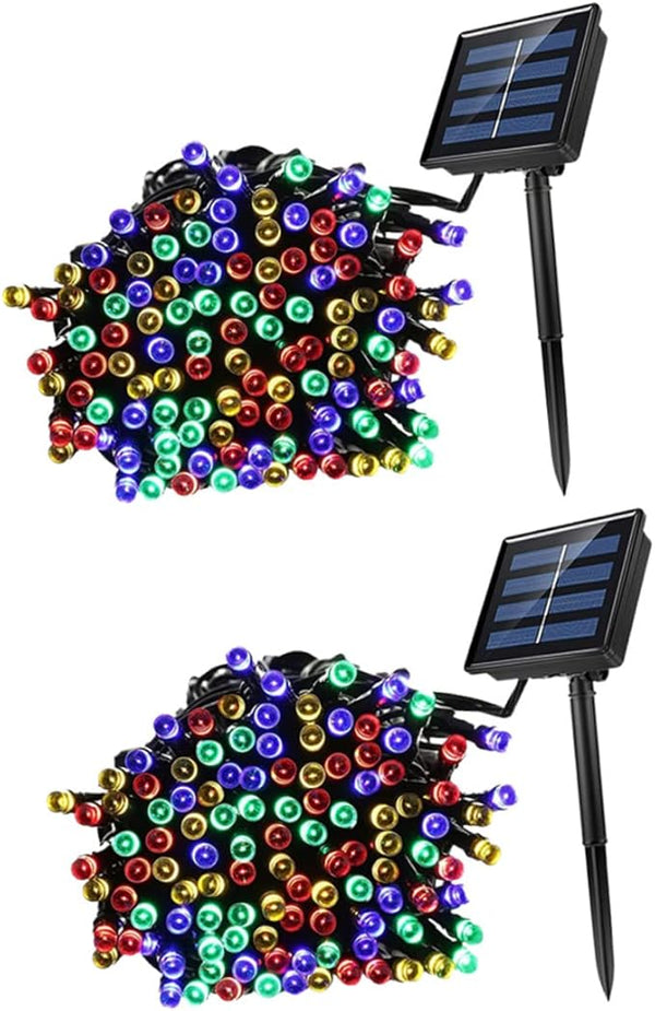 Uonlytech 2 Sets 10M Waterproof Solar LED String Lights 100 LED Outdoor Fairy Lights for Garden Trees Decor | Lumora