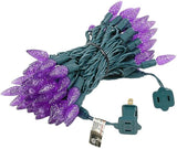 Novelty Lights 24FT 70 LED C6 Christmas String Lights, Outdoor Tree Commercial Grade Permanent Decorations (Purple) | Lumora