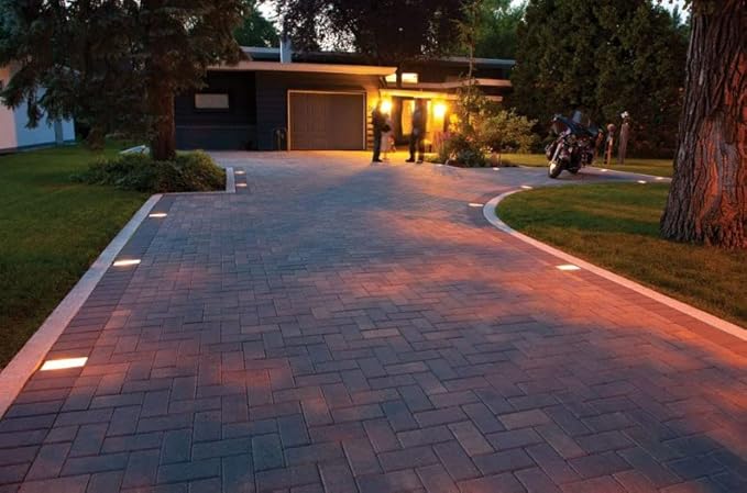 12 v Commercial Paver Light 4" x 8" for Walk, Patio, Driveway,& Pool Deck Installation, Individual | Lumora