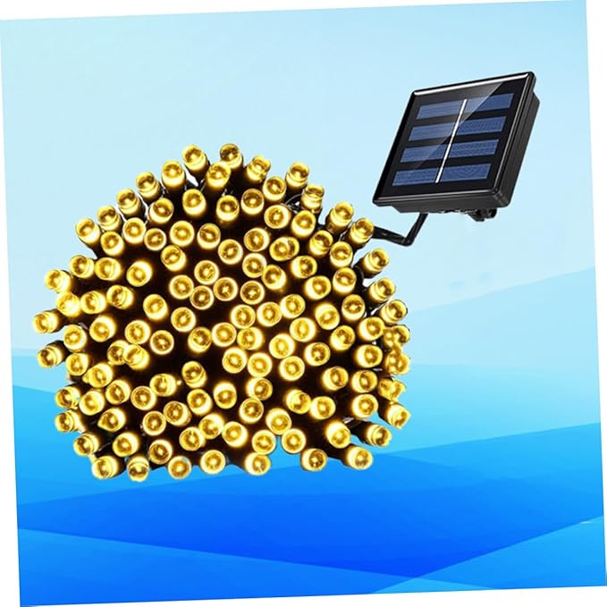 Solar Powered LED String Lights Warm White Beads Decorative Outdoor Garden Patio Lawn Fairy Lighting for Wedding | Lumora