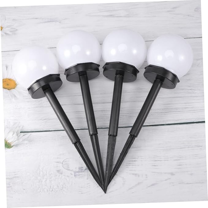 jojofuny 8pcs Solar Lawn Lights Outdoor Ball Lamps for Garden Patio Energy-Saving Solar Lights with Decorative Glow for Pathways and Flowerbeds