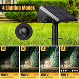 Solar Spot Lights Outdoor Waterproof, 10 Pack, 118 LED Cool White