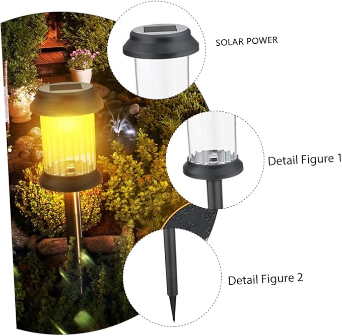 6pcs Solar Lawn Light Led Solar Garden Lights Outdoor Landscape Lamp Ground Plug Landscape Pathway for Outdoor | Lumora