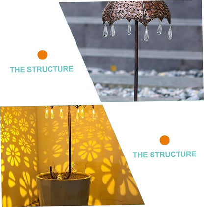Led Solar Light Umbrella Design Garden Landscape Lamp Solar Pathway Light Rainproof Outdoor