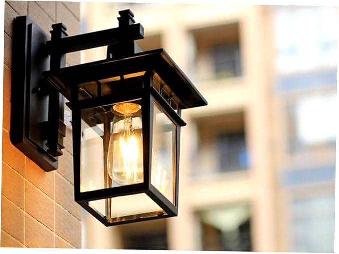 VILLCASE Vintage LED Wall Lamp Black Garden Light for Outdoor Patio Balcony Corridor Decorative Rust Design for | Lumora