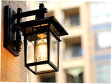 VILLCASE Vintage LED Wall Lamp Black Garden Light for Outdoor Patio Balcony Corridor Decorative Rust Design for | Lumora