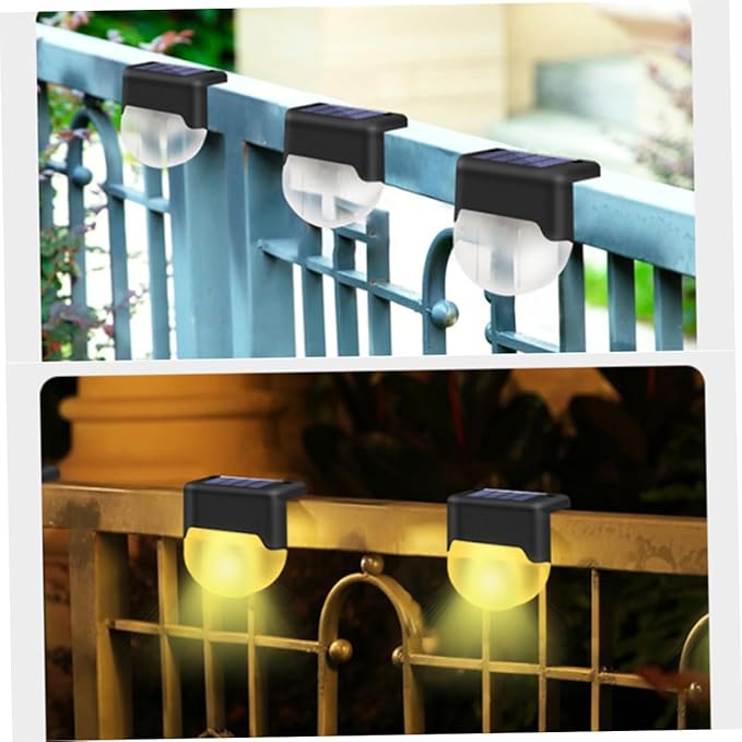 1pc Solar Outdoor Led Stair Lamp Solar Powered Handrail Fence Light for Safe Convenient Warm Lighting Conditions | Lumora