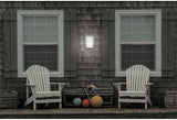 Bermuda - Outdoor Rubbed Bulkhead Wall Light - 11"H - Satin Finish - Ribbed Frosted Glass Shade | Lumora