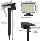 Solar Spot Lights Outdoor 2 Pack, [46 LED/3 Modes] Solar Landscape Spotlights Waterproof, 2-in-1 Auto On/Off Solar | Lumora