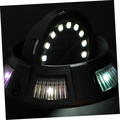 4Pcs Solar Outdoor Ground Lights with Side Glow and Rotatable Design Weatherproof Landscape Lighting for Patio Walkway Lawn Pathway Easy Install Solar Garden Decor