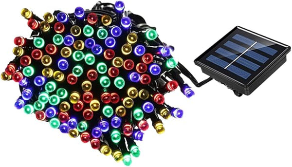 Solar LED String Lights Outdoor Beads Decorative Lamps with Color Modes for Garden Lawn Patio Energy-Saving Warm | Lumora
