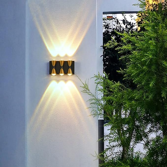 Exterior Light Fixture,Up and Down Wall Lights Indoor IP65 Waterproof Morden Wall Sconces Lighting 6W Warm White | Lumora