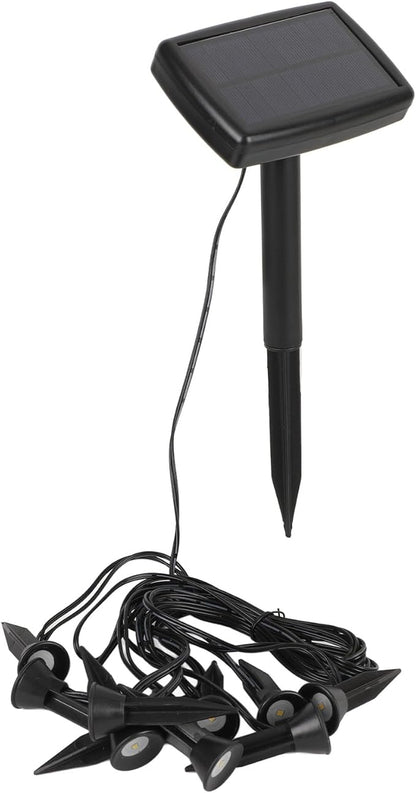 Solar Pathway Lights, Outdoor Solar Garden Stake Lights with 10 LED Bulbs, IP55 Landscape Decorative Lighting for Lawn Patio Yard Driveway Walkway (White Light)
