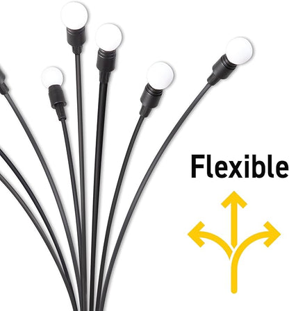 Sensor Brite Solar Garden Lights, Adjustable Firefly Lights with 10-Hour Illumination, Auto ON/Off Outdoor Garden Lights, Easy Install LED Light Pair, Weatherproof Garden Decor, Pack of 2