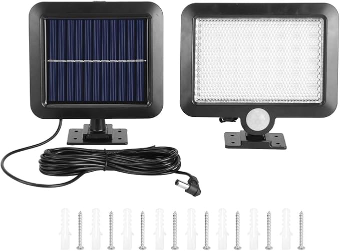 56LED Multifunctional Solar Energy Light Large Capacity Split Solar Light Home Lighting for Landscape Patio Walkway Yard Driveway Garden Courtyard Pathway