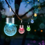 12 Pack Hanging Solar Lights Outdoor Decorative, Waterproof Solar Globe Lantern with Handle and Clip, Solar Powered | Lumora