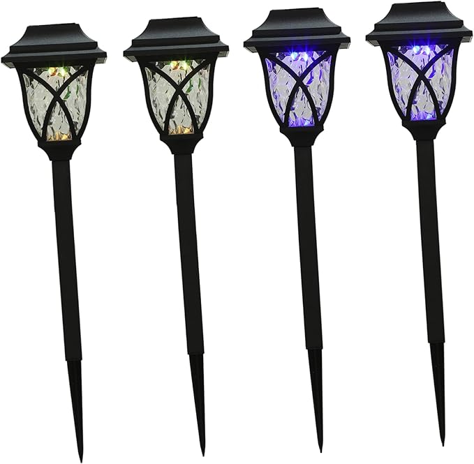 4pcs Outdoor Solar Garden Lights Led Landscape Lighting Decorative Lights for Garden for Holiday Decorations