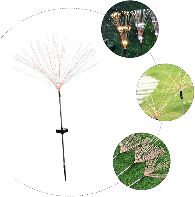 NUOBESTY 1set Christmas Solar Pathway Lights Lawn Lamp LEDs Modes Outdoor Decoration for Garden Party and Festive Events