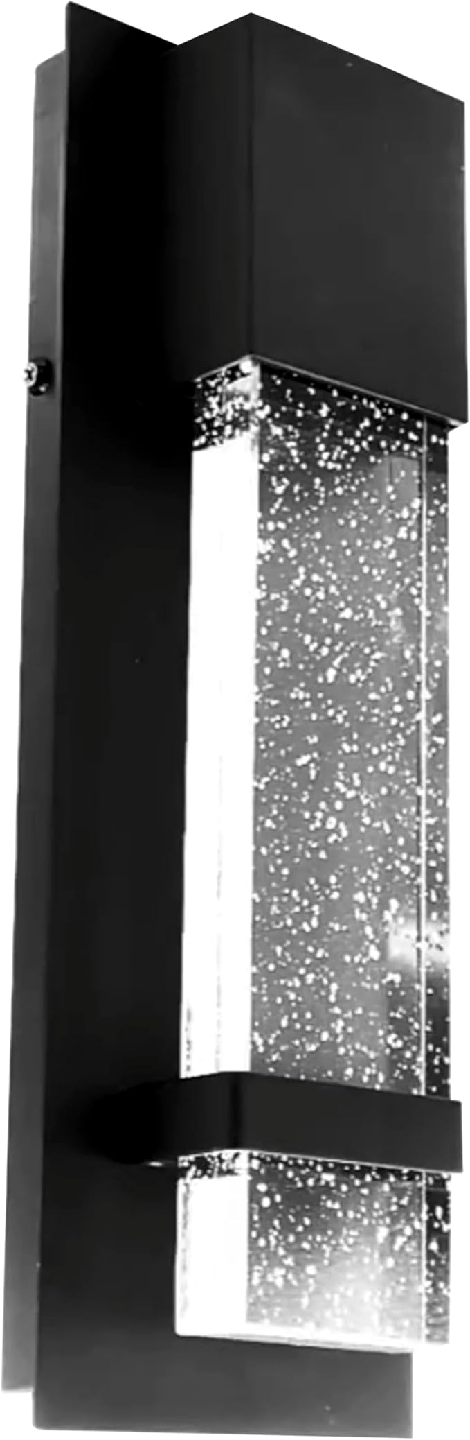 Sunlite LED Outdoor Raindrop Wall Sconce Light Fixture, 12 Watts (60W=), 600 Lumens, Color Selectable 30K/40K/50K, Dimmable, 120 Volts, ETL Listed, Black, for Patios, Garage & Entryway Use