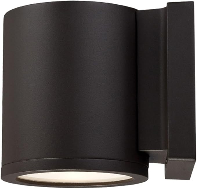 WAC Lighting WS-W2604-BZ Tube LED Outdoor Wall Light Fixture, Double Light, 3000K, Bronze
