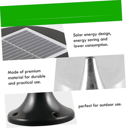 TEHAUX Round Led Solar Lawn Light Energy-Saving Solar Garden Lamp for Pathways Patios and Yards Durable Easy to Install Eco-Friendly Outdoor Lighting