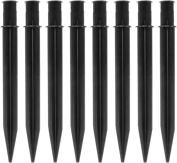 DOITOOL Ground Spike Lawn Lamp Insert 8.26In Landscape Lighting Stake for Outdoor Path Lights Yard Garden Decoration
