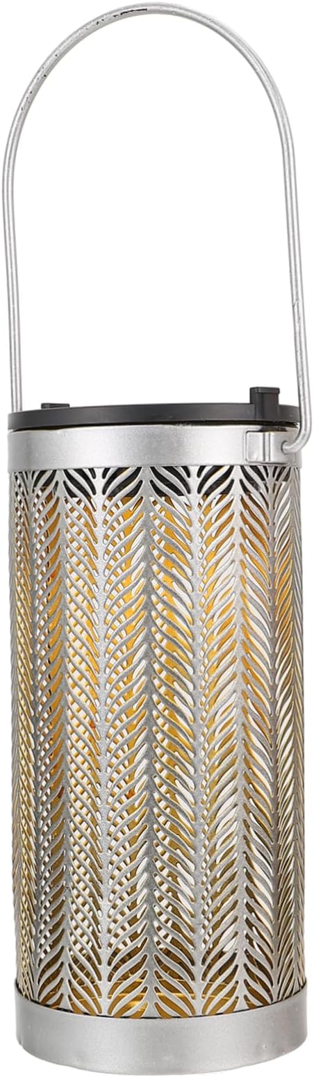 TOYANDONA Solar Lantern Outdoor Decorative Light for Garden LED Solar-Powered Hanging Landscape Projection Lamp Hollow Design for Patio and Yard