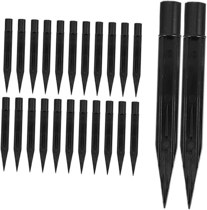 24pcs Led Ground Luminous Lamp Stakes Solar Pathway Lights Light Stakes Replacement for Outdoor Christmas Decor