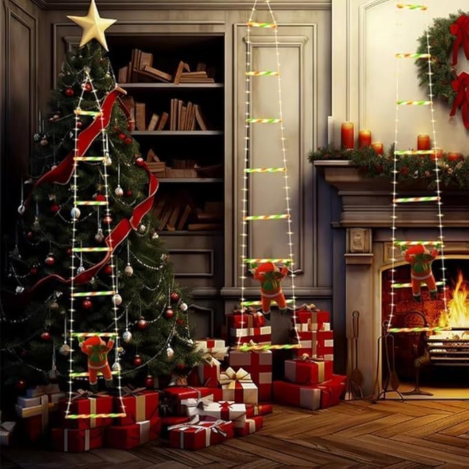 Christmas Decoration Lights, Candy Cane LED String Lights for Indoor & Outdoor, Warm White Fairy Lights for Xmas Tree, Garden, Wall, Bedroom, Party & Holiday Home Décor