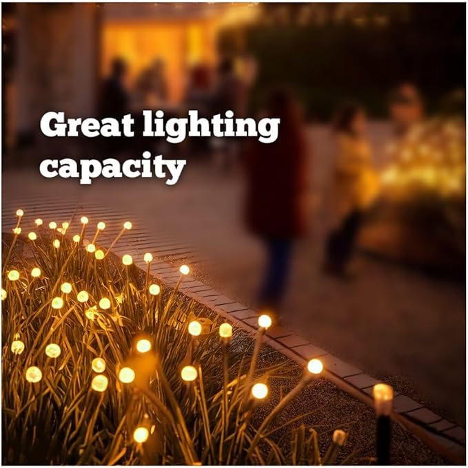 LED Solar Garden Lamp: Magical and Long-Lasting Outdoor Colors (6, White Ligth)