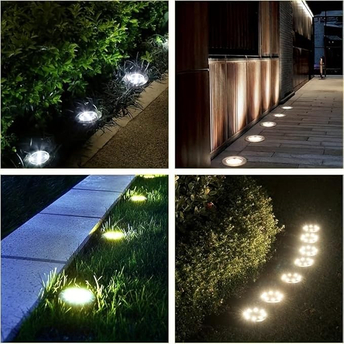 6/16/18 Pack Solar Lights Outdoor, IP44 Waterproof Solar Ground Lights with 8 Modes, Solar Powered Landscape | Lumora