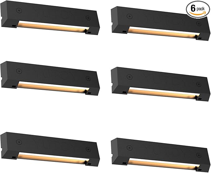 6 Pack Low Voltage AC/DC 12V LED Landscape Deck Light,Outdoor Retaining Wall Lights, IP65 Waterproof Step | Lumora