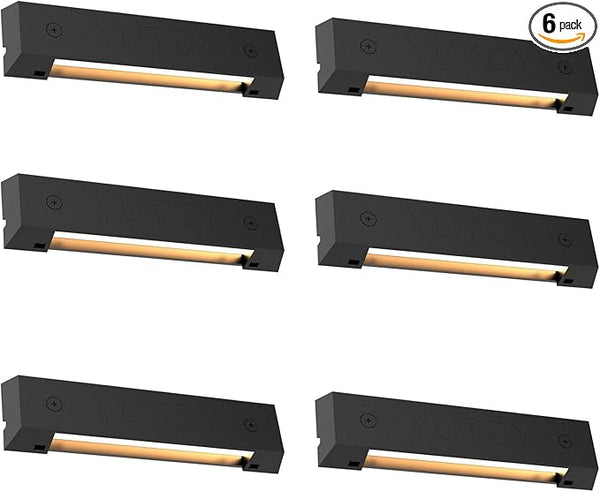 6 Pack Low Voltage AC/DC 12V LED Landscape Deck Light,Outdoor Retaining Wall Lights, IP65 Waterproof Step | Lumora
