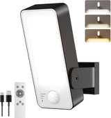 Motion Sensor Outdoor Light, 10000mAh Rechargeable 600 Lumen Battery Operated Outdoor Light with 3 Modes, 3 Color | Lumora