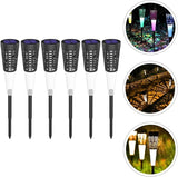 POPETPOP 6pcs Solar Garden Stake Lights Decorative Outdoor Lighting for Pathway and Warm Solar Lamp for Lawn Patio | Lumora